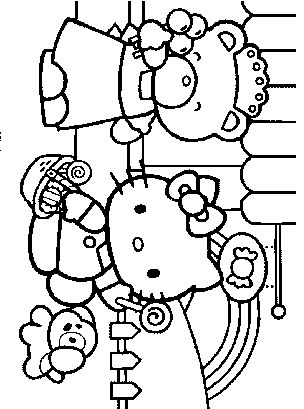 Hello Kitty kolorowanki